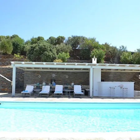 וילה Luxury Kea With Private Pool, Basketball Court & Stunning Views Near The Port *